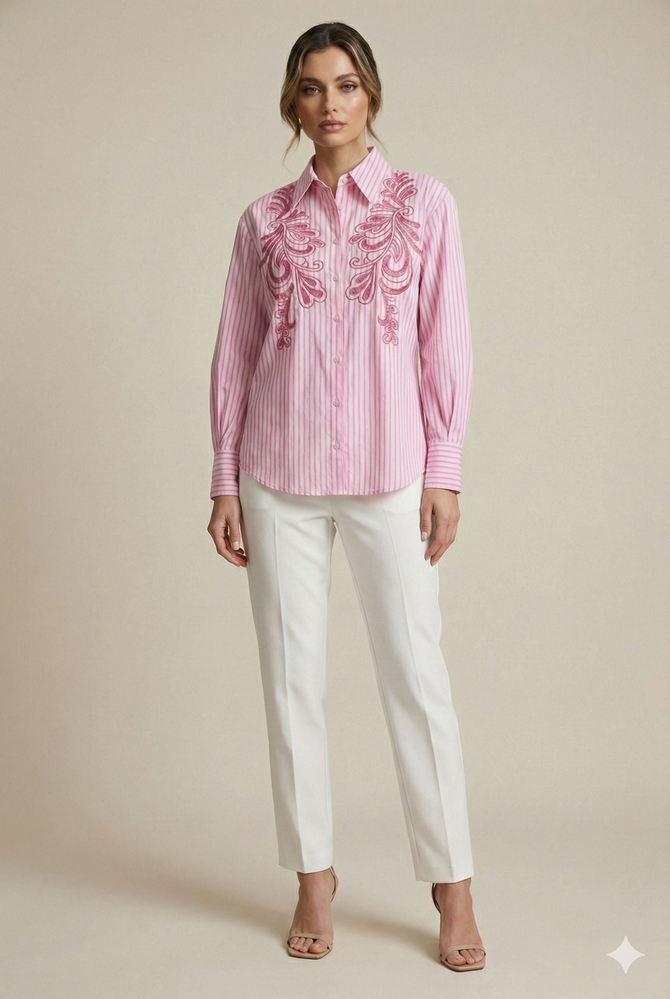 Reme - Cotton Blouse - Pink