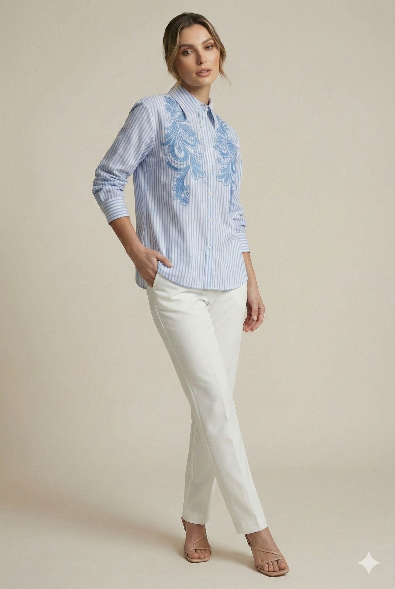 Reme - Cotton Blouse - Pink